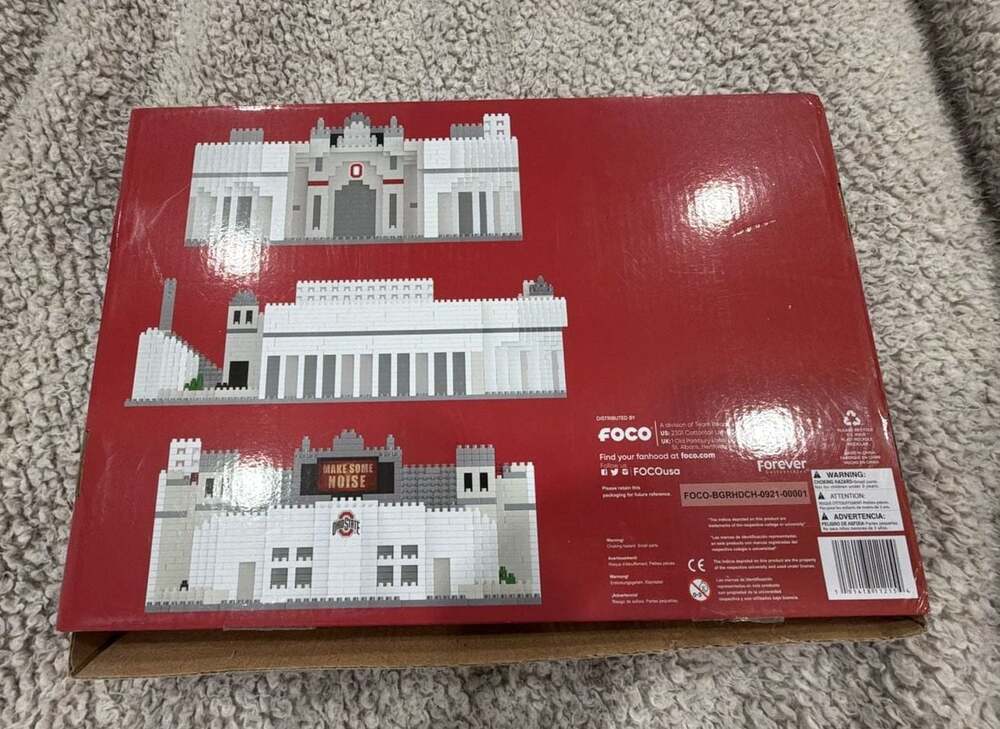 FOCO Ohio State Buckeyes 'The Shoe' Stadium BRXLZ Building Block Set - Picture 2 of 5